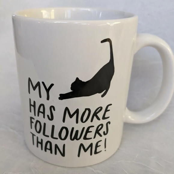 Kitty Mug My Cat Has More Followers Than Me Lover Influencer Coffee Cup Meme Tea - Picture 9 of 9